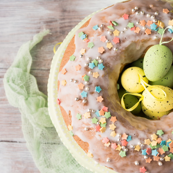 Easter Nest Vanilla Bundt Cake